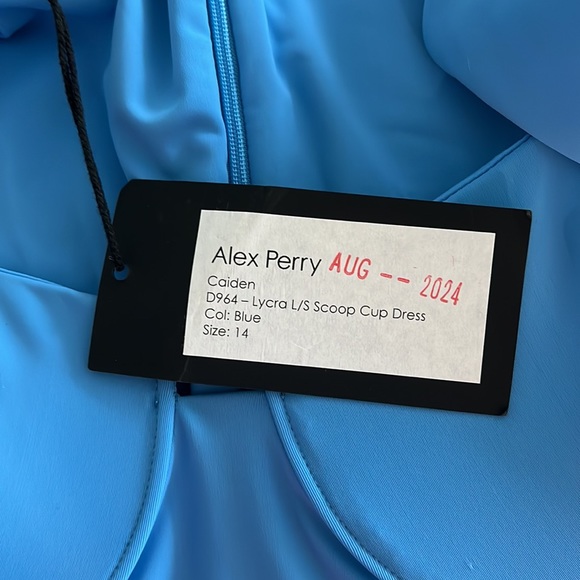 Blue Alex Perry Midi Dress - Picture 5 of 7